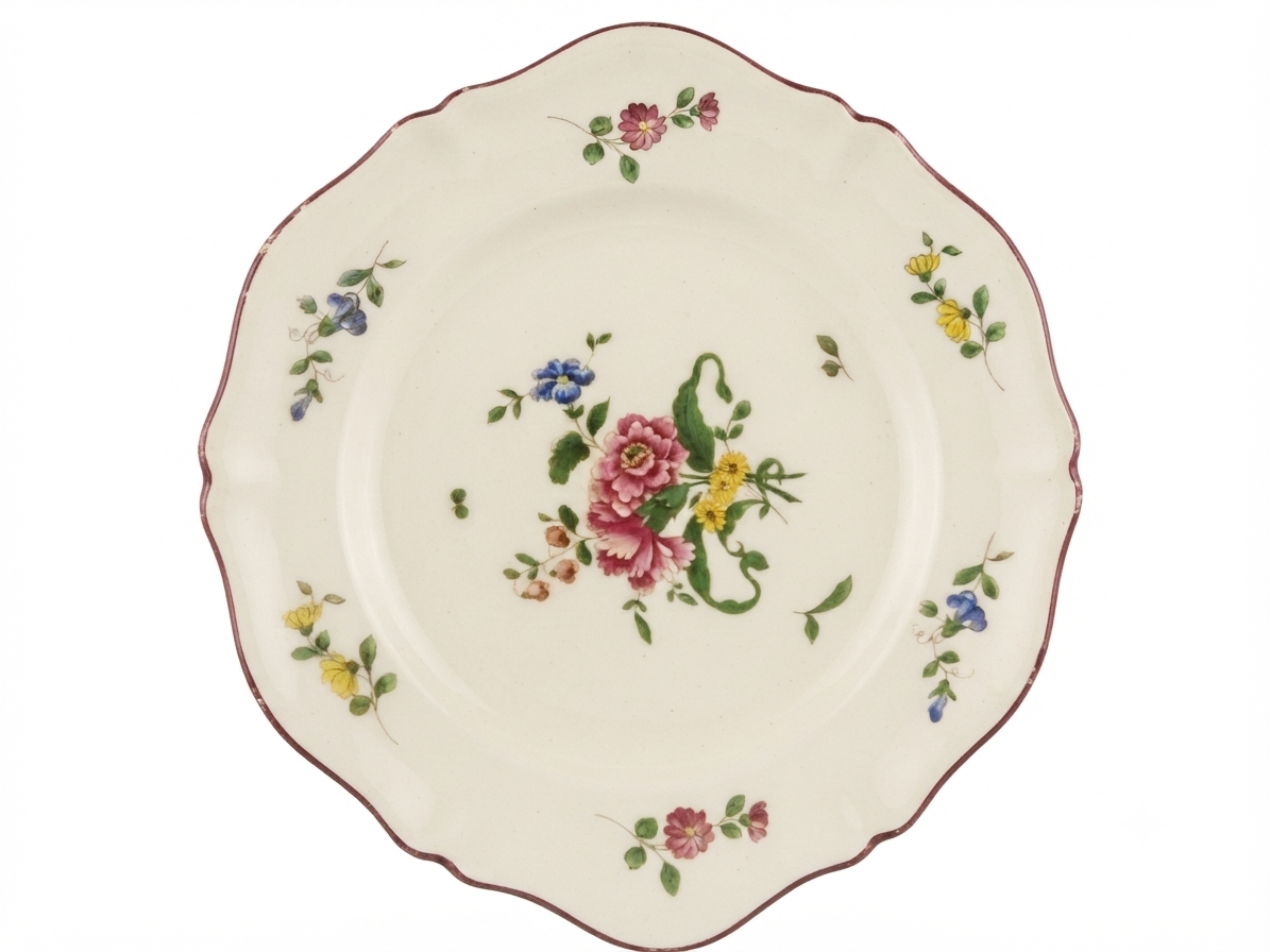 Grand service de vaisselle romantique "Vieux Saint-Amand" (Modèle 1713)