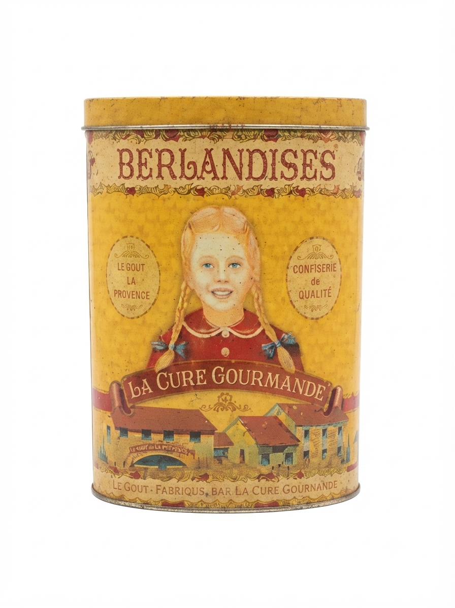 Boîte métal rétro illustrée « Berlandises - Le goût de la Provence » La Cure Gourmande