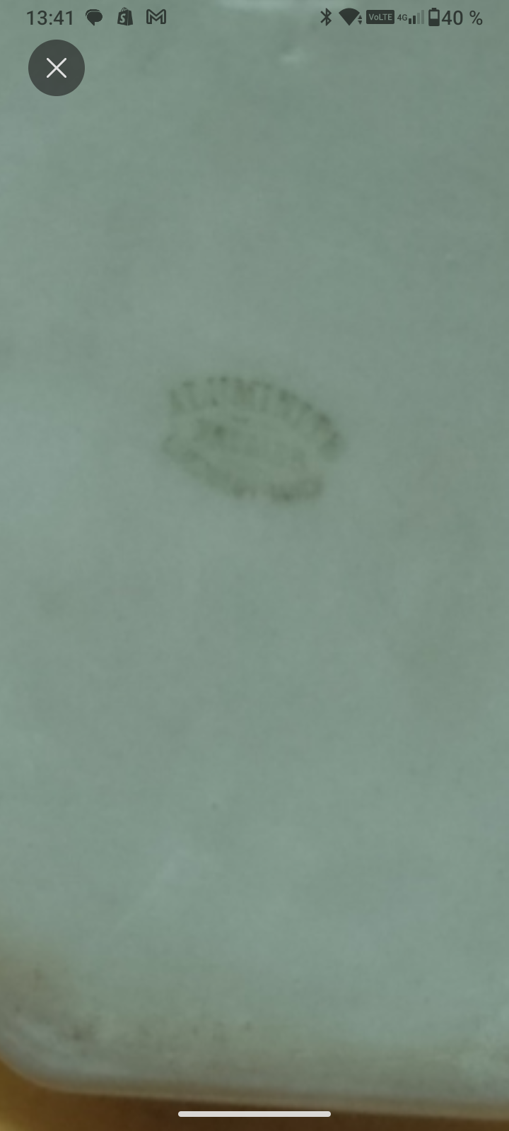 La théière vintage liserons