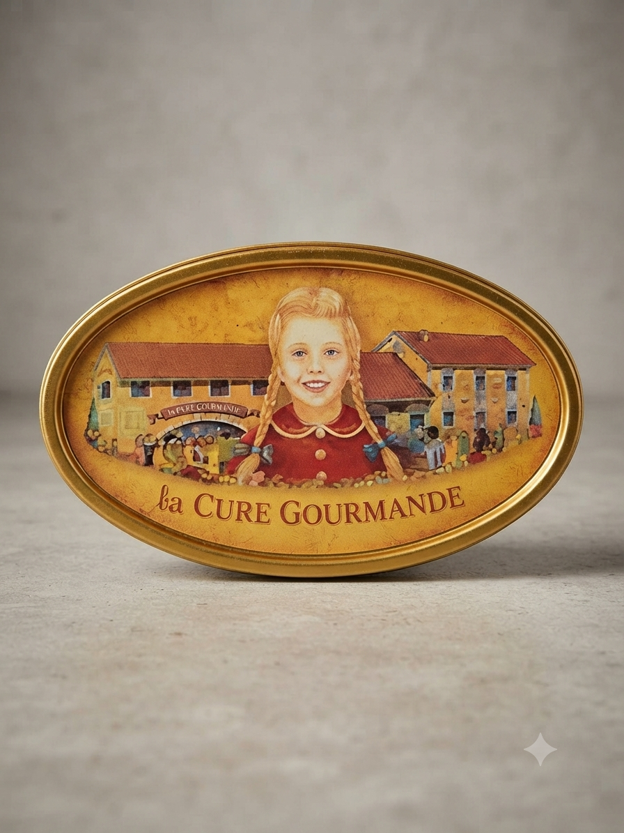 Boîte métal rétro illustrée « Berlandises - Le goût de la Provence » La Cure Gourmande
