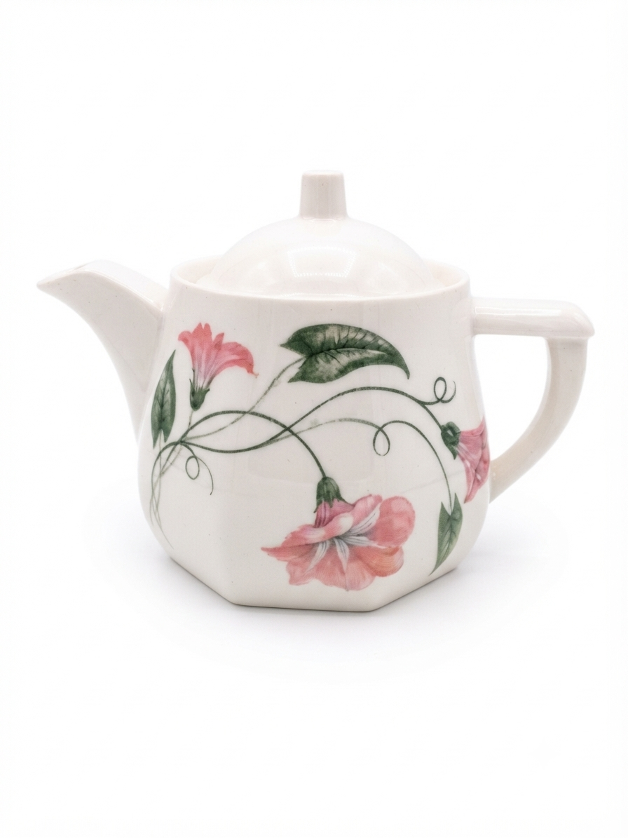 La théière vintage liserons