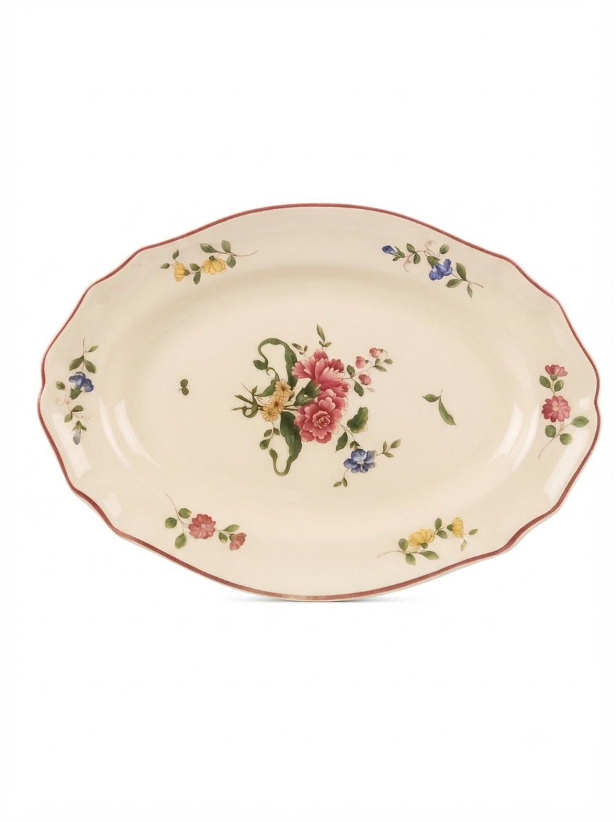 Grand service de vaisselle romantique "Vieux Saint-Amand" (Modèle 1713)