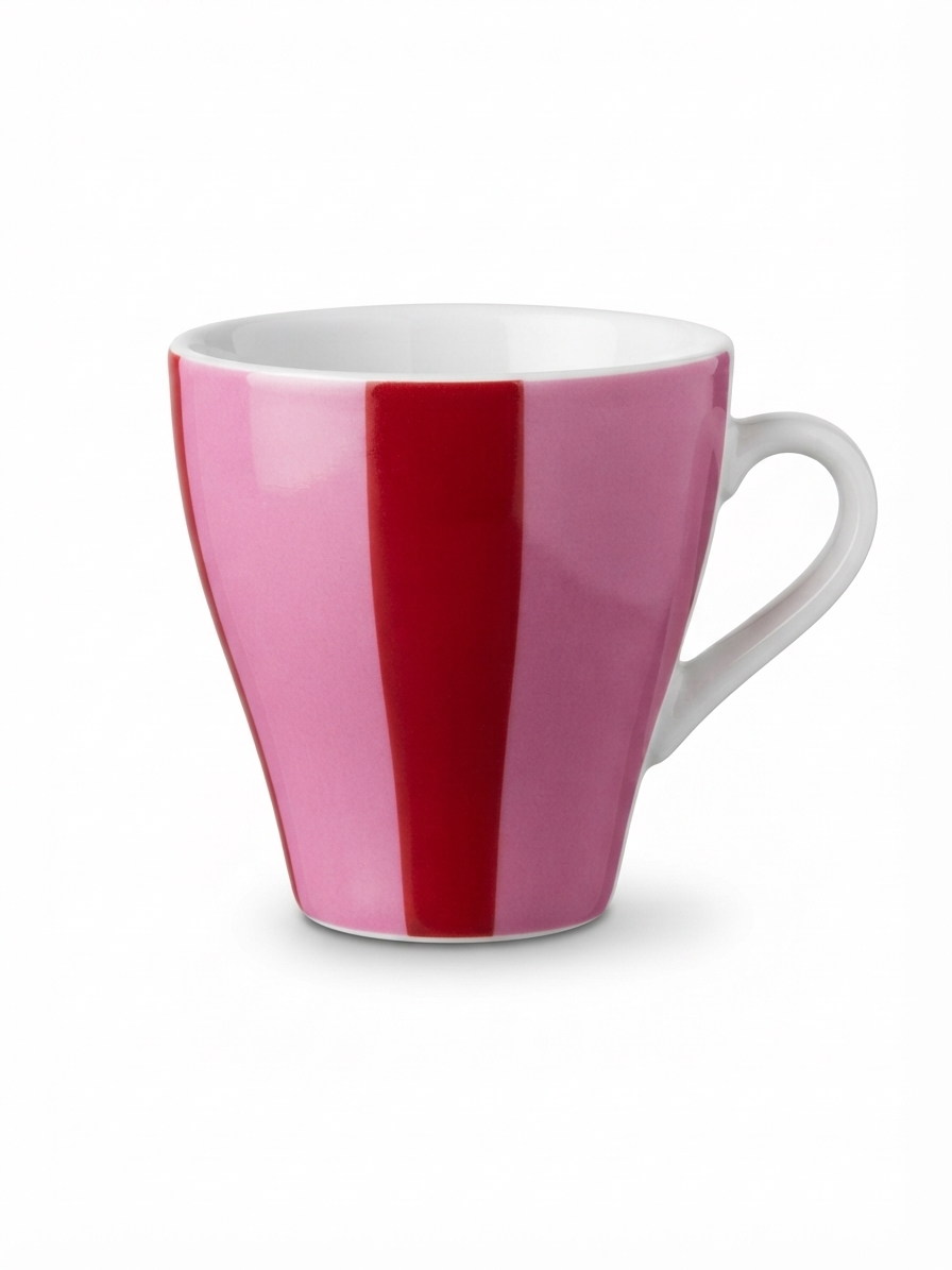 Service de 6 tasses à café vintage rose à pois