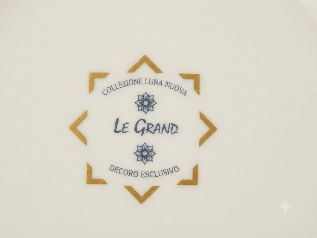Paire d'assiettes de collection "Collezione Luna Nuova"
