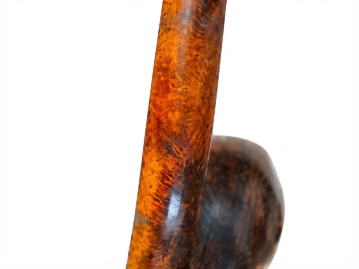 Patère ancienne en bois type bambou tourné (5 pompons / patères)