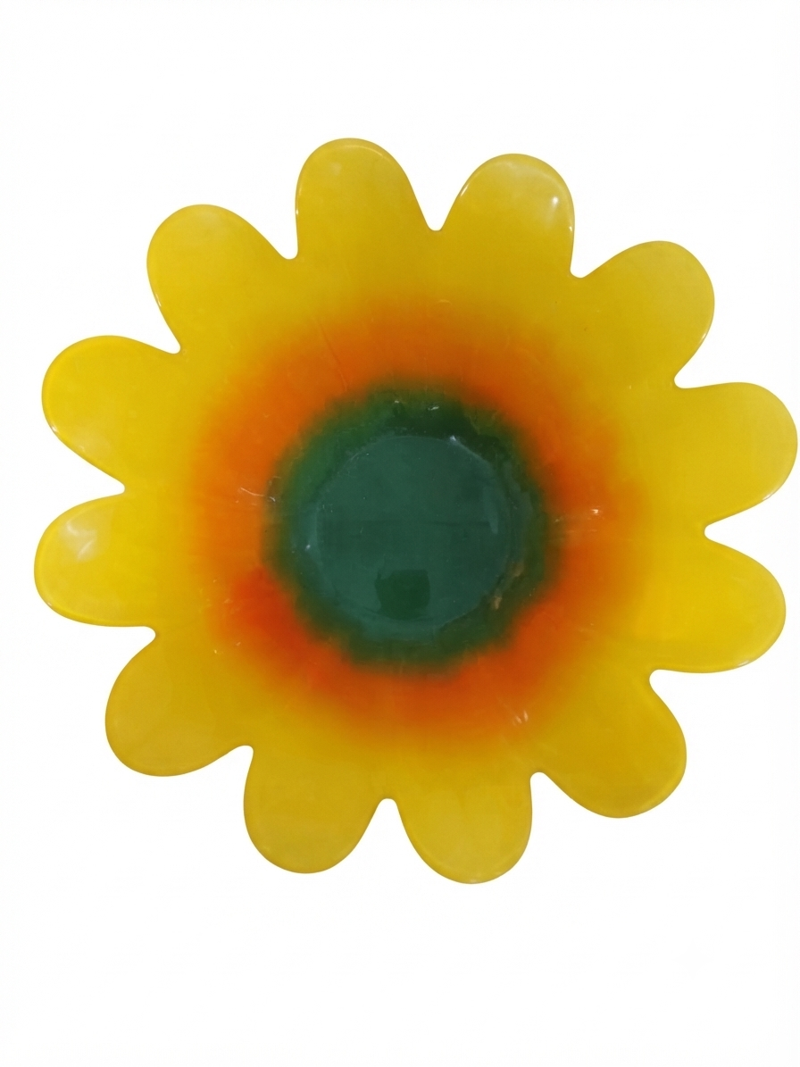 Coupelle en verre tournesol dégradé 35,5 cm