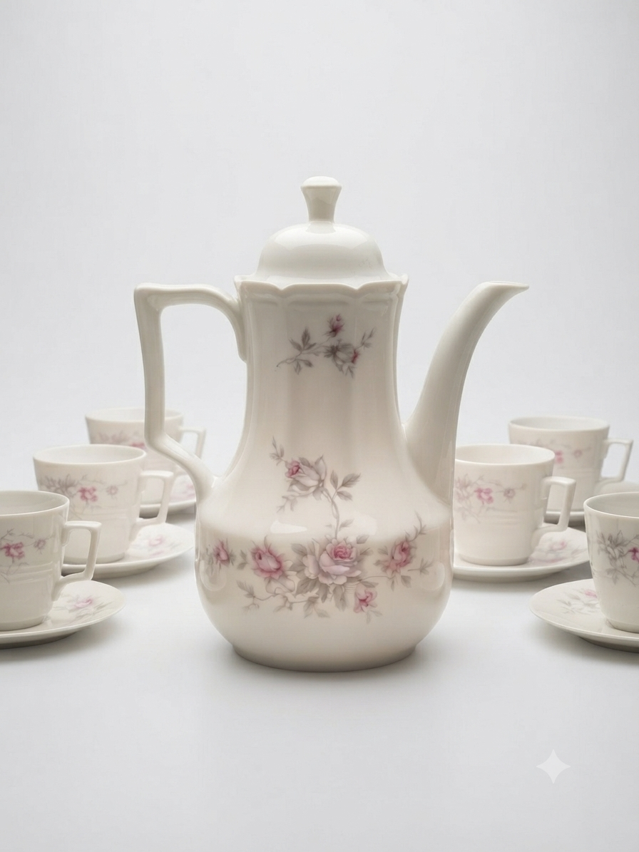 Grand service à café / thé 12 personnes en porcelaine de Bavière Bareuther Waldsassen