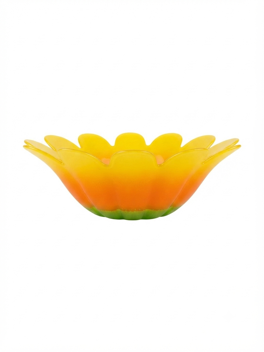 Coupelle en verre tournesol dégradé 35,5 cm