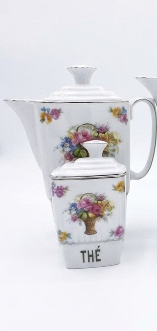 Service de cuisine romantique campagne chic – Porcelaine florale