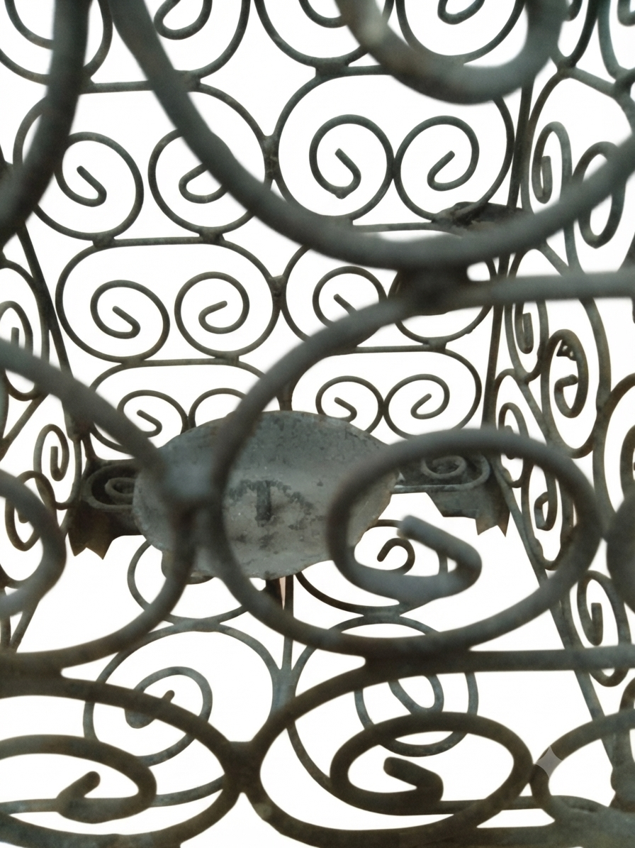 Grande lanterne cage en fer forgé 41 cm – Déco vintage & campagne