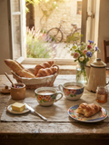 Duo de grandes tasses à déjeuner florales – MaryAnn Baker, Casual Dining