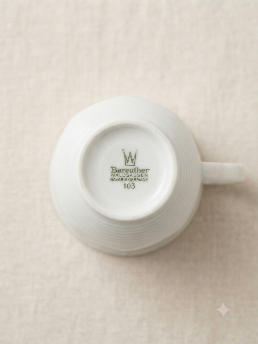Grand service à café / thé 12 personnes en porcelaine de Bavière Bareuther Waldsassen