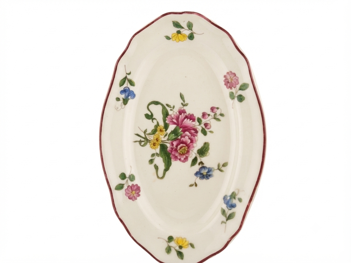 Grand service de vaisselle romantique "Vieux Saint-Amand" (Modèle 1713)