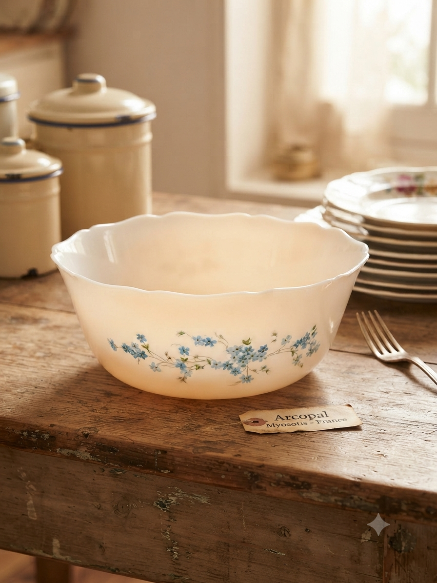 Saladier vintage "Myosotis"