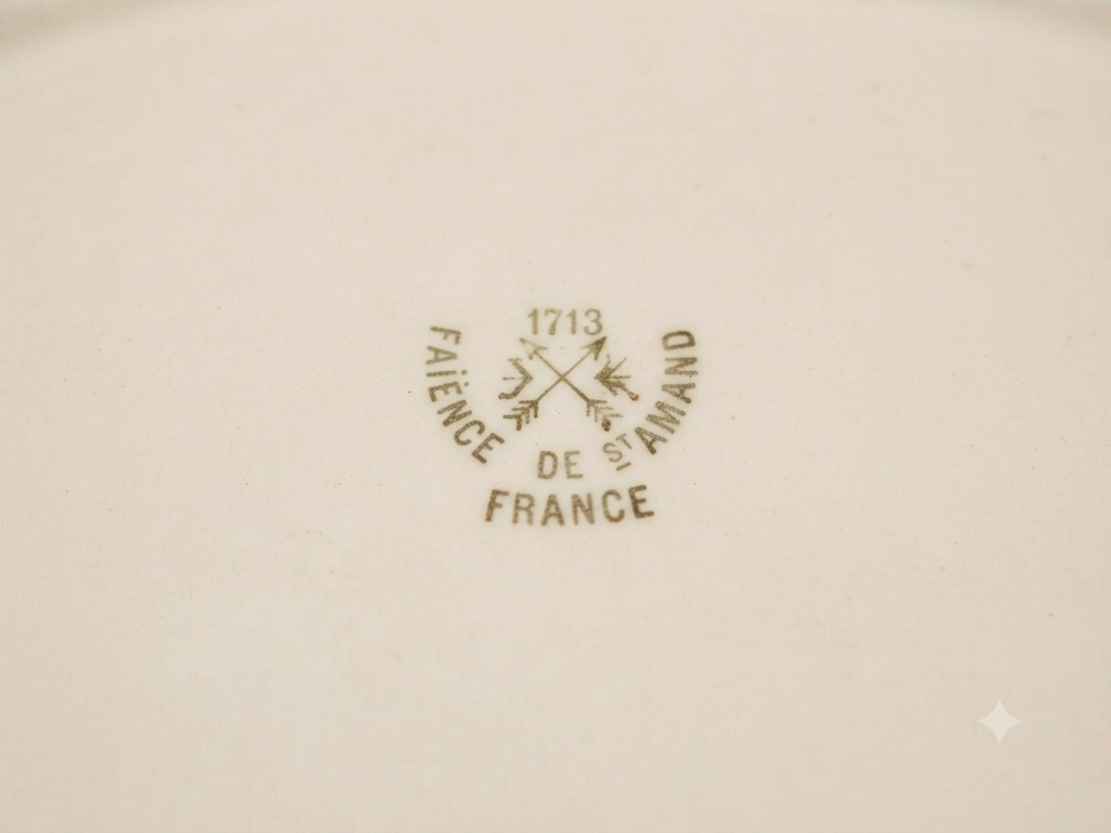 Grand service de vaisselle romantique "Vieux Saint-Amand" (Modèle 1713)