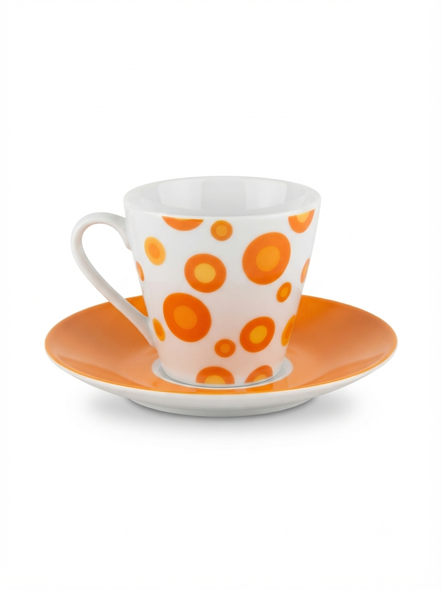 Tasses à café bohème chic – Motifs pois et art de la table