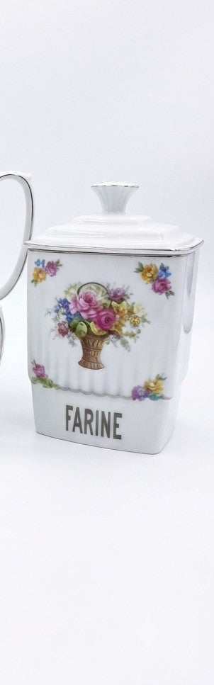 Service de cuisine romantique campagne chic – Porcelaine florale