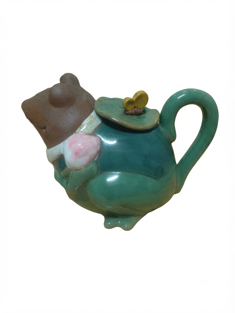 Charmante Théière / Pichet Grenouille Distinguée – Déco Campagne Anglaise & Poésie