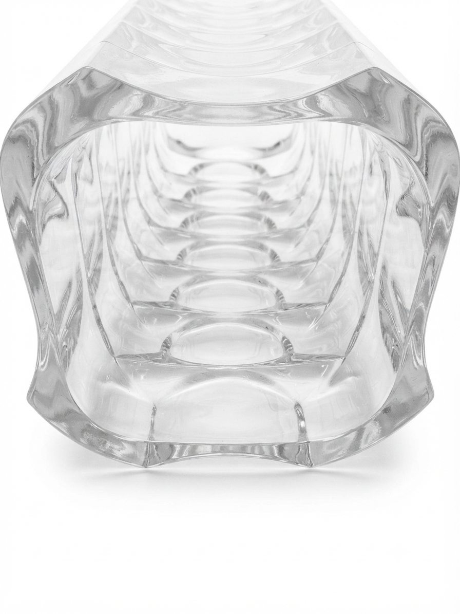 Grand Vase Vintage en Verre