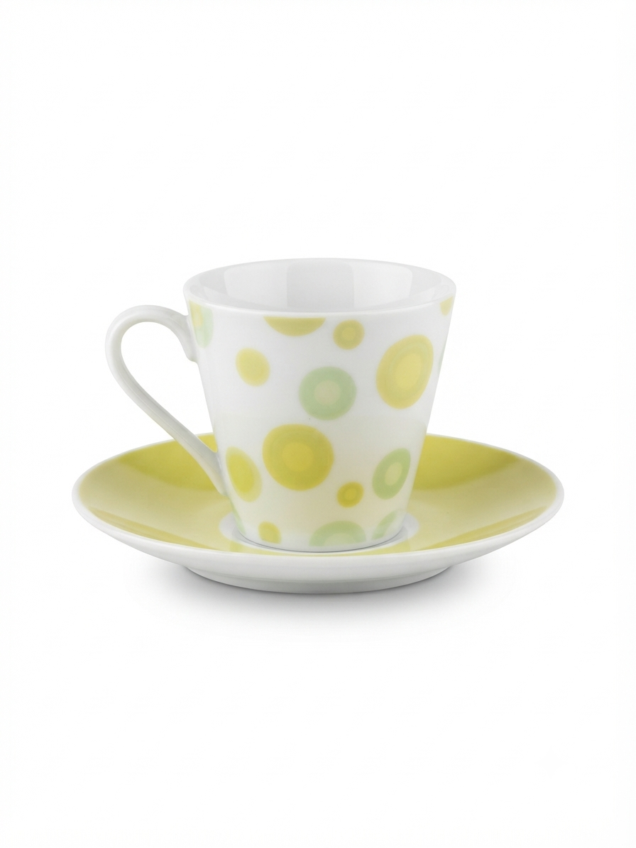 Tasses à café bohème chic – Motifs pois et art de la table