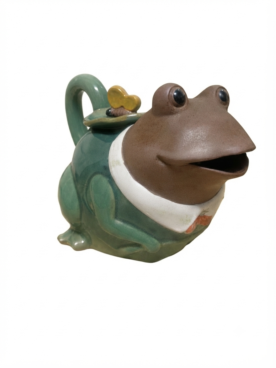 Charmante Théière / Pichet Grenouille Distinguée – Déco Campagne Anglaise & Poésie