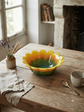 Coupelle en verre tournesol dégradé 35,5 cm