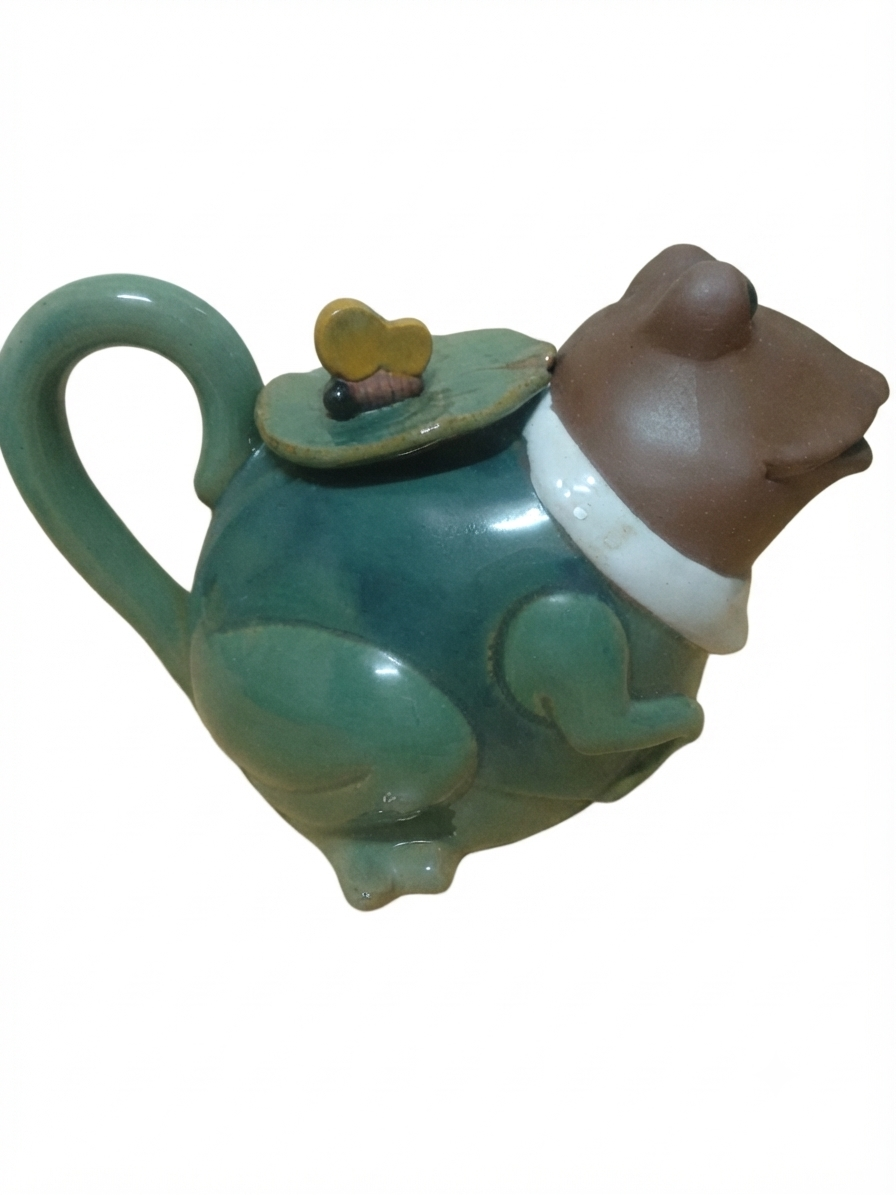 Charmante Théière / Pichet Grenouille Distinguée – Déco Campagne Anglaise & Poésie