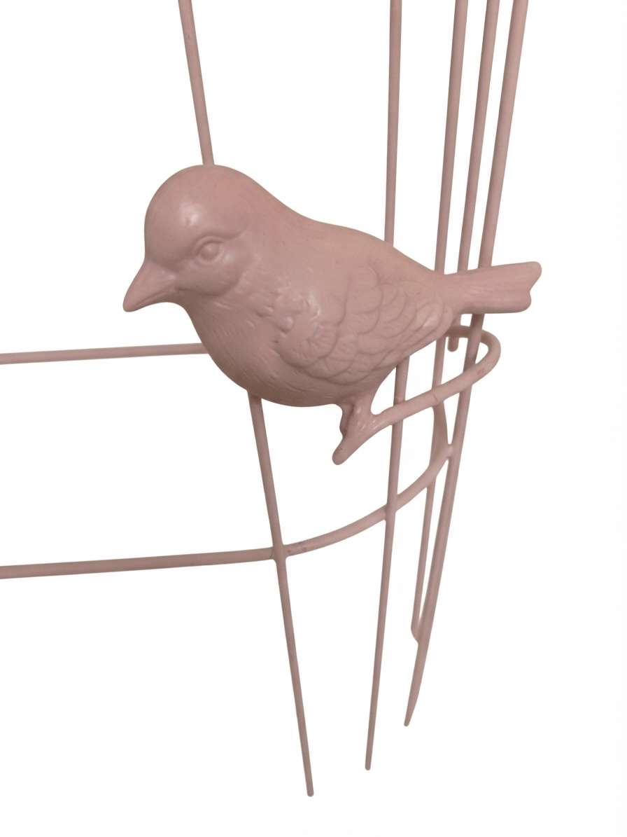Étagère cage à oiseaux « Douceur poudrée » – Shabby & Poétique