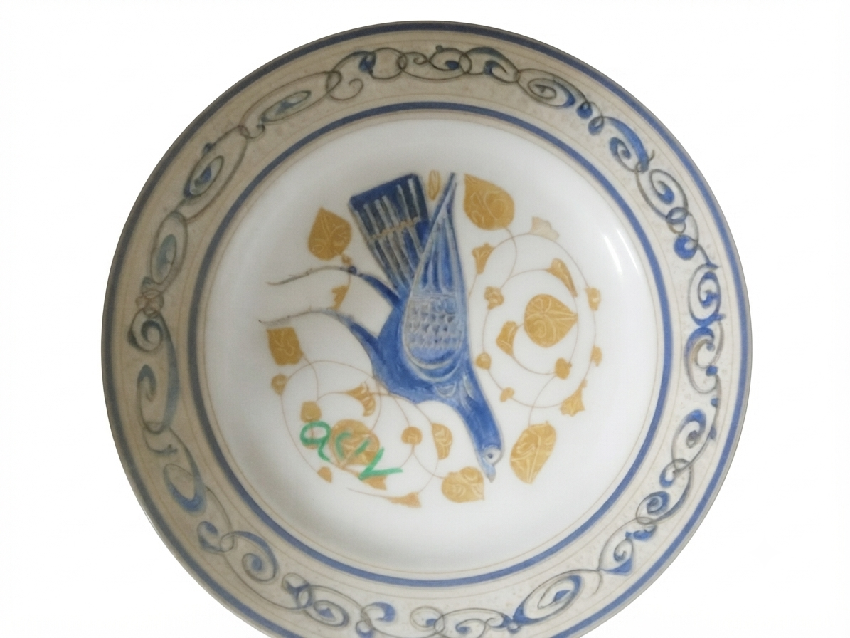 Paire d'assiettes de collection "Collezione Luna Nuova"